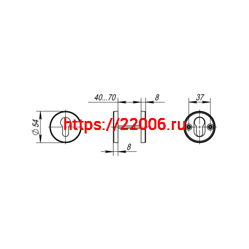 Накладка Fuaro (Фуаро) под цилиндр ET.R.DSS304-02 (DSS-02-ET) INOX 304 фото 3 Накладка Fuaro (Фуаро) под цилиндр ET.R.DSS304-02 (DSS-02-ET) INOX 304 фото 3
