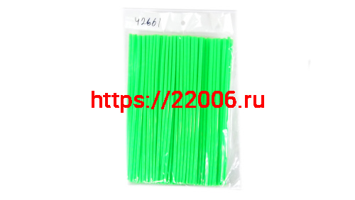 Накладки на спицы "Spoke Skins" 21/19 (компл.76шт) зеленый