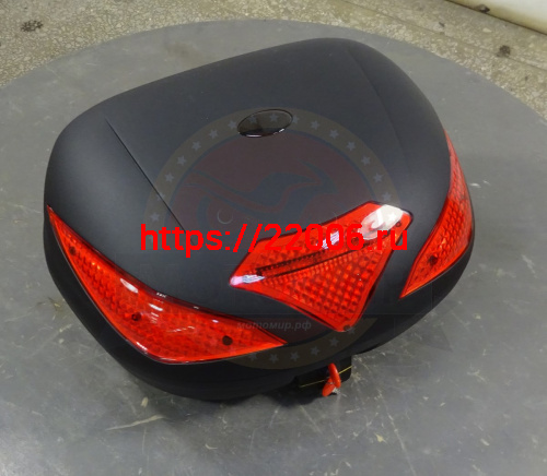 Кофр задний пластик JX  А-109, 43 л., черный фото 2