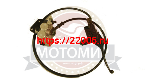 Гидравлика передняя в сборе Fighter125 (тормоз в сборе) посадочные 43 мм (L-1100mm, 2 поршня)