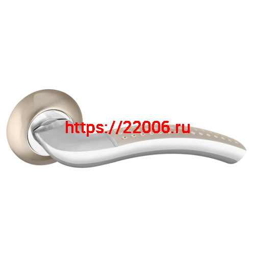 Ручка Punto (Пунто) раздельная R.TL54.LOGICA 160mm SN/CP-3 мат. никель/хром 8x160мм M4(12*50*55)