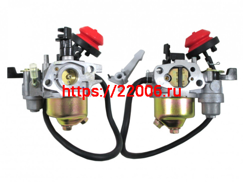 Карбюратор с подкачкой 160F в сборе с бензокраном Карбюратор с подкачкой 160F в сборе с бензокраном