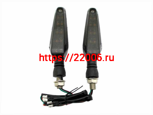 Указатель поворота светодиодный №18 (LED-R239) черный (2 штуки) Указатель поворота светодиодный №18 (LED-R239) черный (2 штуки)