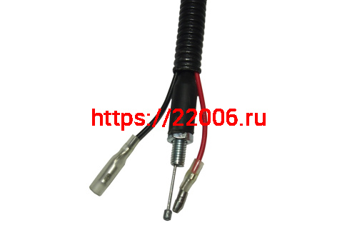 Рукоятка газа мотокосы GBC-026/033/043 в сборе (рукоятка+трубка) фото 4