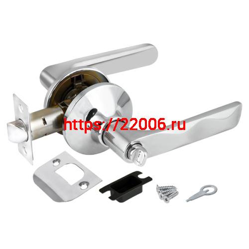 Ручка Punto (Пунто) защелка DK624 CP-BK (6024 CP-B) (фик.) хром