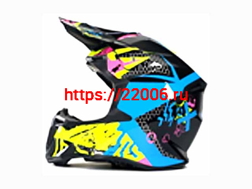 Мотошлем VIRTUE MD-902 Кросс черно-голубой (S) Мотошлем VIRTUE MD-902 Кросс черно-голубой (S)