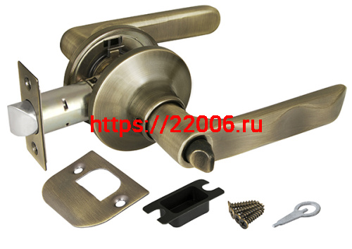 Ручка Fuaro (Фуаро) защелка DK624/BL AB-BK (624/BL AB-B) (фик.) бронза Ручка Fuaro (Фуаро) защелка DK624/BL AB-BK (624/BL AB-B) (фик.) бронза