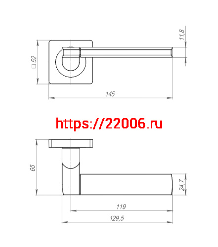 Ручка Ajax (Аякс) раздельная K.JK51.LIFT (LIFT JK) SN/CP-3 матовый никель/хром фото 2 Ручка Ajax (Аякс) раздельная K.JK51.LIFT (LIFT JK) SN/CP-3 матовый никель/хром фото 2