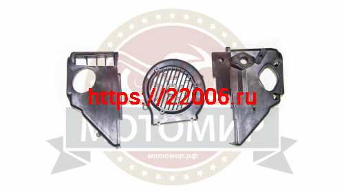 Кожух охлаждения цилиндра 4х такт. в сборе GY6-125/150 см3 152QMI, 157QMJ (+кожух крыльчатки 94695)