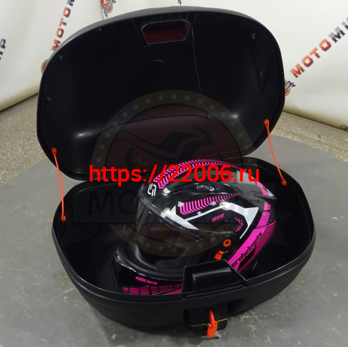 Кофр задний пластик JX  А-109, 43 л., черный фото 3