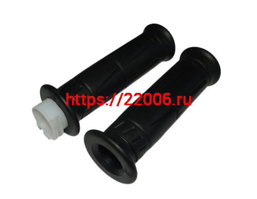 Ручка руля правая (газа) VEKTOR (с резинкой) + руля левая (резинка) (компл.) (1500082092+1500082093)
