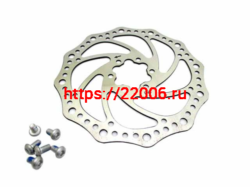 Диск тормозной для велосипеда 160 мм, 6 болтов