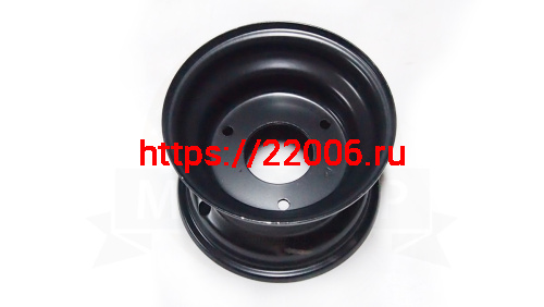 Диск SCOUT для ATV  6",  6"х 3,7" (3х78) ЦО 54 мм, черный, штампованный