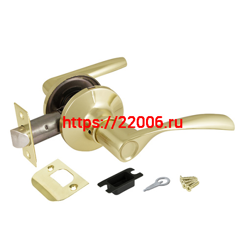 Ручка Ajax (Аякс) защелка DK610 PB-PS (6010 PB-P) (без фик.) золото