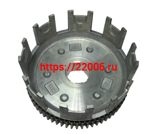 Барабан сцепления CB250 см3 Zongshen ZS 174MN-3 голый (8 паз+8 полупаз) 6 болт 7 дис 68Т (100203009) Барабан сцепления CB250 см3 Zongshen ZS 174MN-3 голый (8 паз+8 полупаз) 6 болт 7 дис 68Т (100203009)