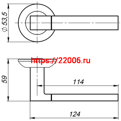 Ручка Ajax (Аякс) раздельная R.JR54.FUSION (FUSION JR) ABG-6 зелёная бронза фото 2