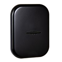 Накладка Fuaro (Фуаро) на сувальдный замок ESC.S.XL/K.486 BL (SC 486-S SQ XL) со шторкой черный (1шт.)