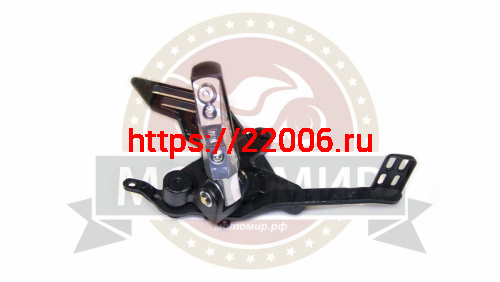 Подножка водителя FALCON правая, в сборе с кронштейном и педалью ТОРМОЗА (Узел в сборе) фото 3