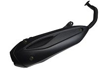 Глушитель скутер TRACER ADV в сборе с коленом (Е113)