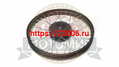 Обод 17" передний спицы, барабан. тормоз 1,4-17 TRICKLER XY110-17A в сборе (НАБОР) Обод 17" передний спицы, барабан. тормоз 1,4-17 TRICKLER XY110-17A в сборе (НАБОР)