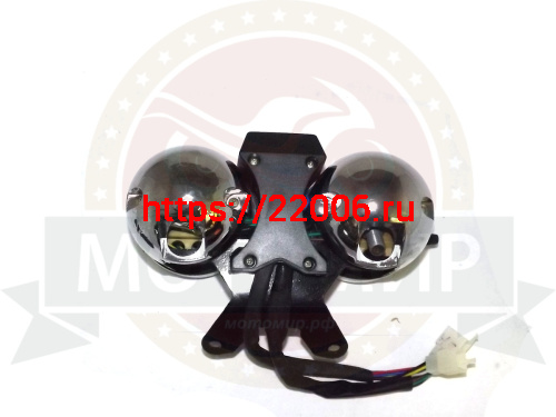 Щиток приборов трицикл в сборе круглый (спидометр+тахометр) фото 2 Щиток приборов трицикл в сборе круглый (спидометр+тахометр) фото 2