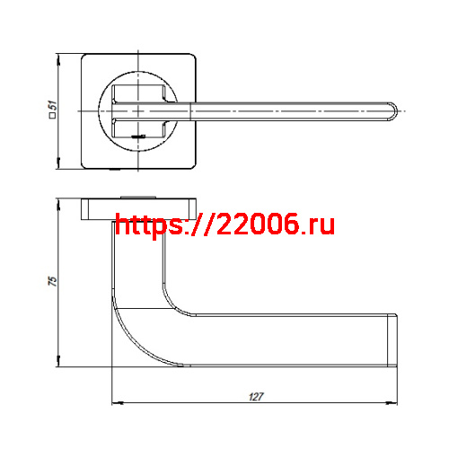 Ручка Ajax (Аякс) раздельная K.JK51.SPLINE (SPLINE JK) SN/CP-3 матовый никель/хром фото 3