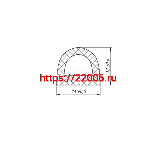 Уплотнитель Fuaro (Фуаро) самоклеящийся ADH/D-14x12mm, WHITE белый 120m фото 3