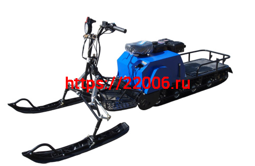 Мотобуксировщик с лыжным модулем 22 л.с, С РЕВЕРСОМ ЛИДЕР-3H-4Т-22АП, LONG ГИДРАВЛ., РЫЧАЖ, ПОДОГРЕВ