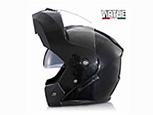 Мотошлем VIRTUE MD-903 трансформер с визором черный карбон (L)