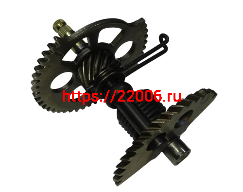 Крышка картера GY6-125/150 АТV вариатора левая в сборе с пусковым устр-ом 157QMJ (1101) короткая 10 фото 4