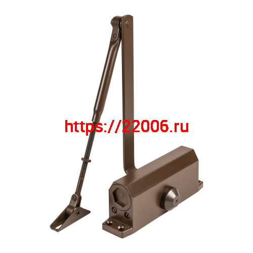 Доводчик Ajax (Аякс) дверной DCTR50-100 hold open BR коричневый
