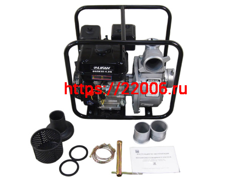 Мотопомпа LIFAN 80ZB30-4.8Q Eco Мотопомпа LIFAN 80ZB30-4.8Q Eco