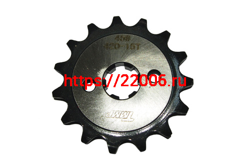 Звезда 15 зуб. (420) (d14-17, 2х30) цепи, ведущая ОВ-70 Zodiak, Динго, Мустанг BSE Звезда 15 зуб. (420) (d14-17, 2х30) цепи, ведущая ОВ-70 Zodiak, Динго, Мустанг BSE