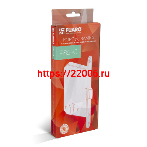 Корпус Fuaro (Фуаро) врезного замка c защёлкой PLASTP85C-50 (P85C-50) AB бронза фото 2