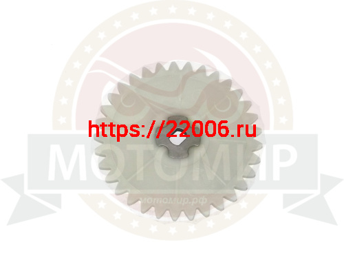 Шестерня маслонасоса GY6-50/80, 139QMB QT-4/18 большая пласт. 33 зуб Шестерня маслонасоса GY6-50/80, 139QMB QT-4/18 большая пласт. 33 зуб