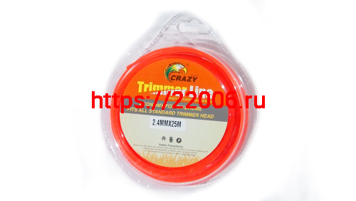 Леска триммерная (2,4*25м) CRAZY STONE звезда Леска триммерная (2,4*25м) CRAZY STONE звезда