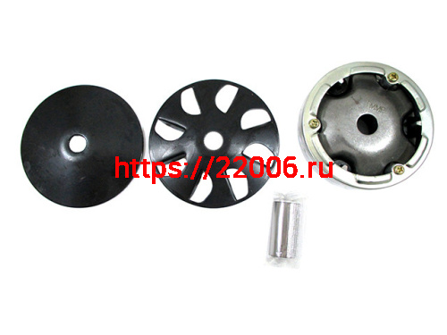 Вариатор Suzuki Lets в сборе (ролики, наружный шкив, палец) TMMP