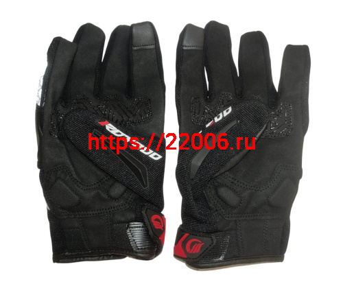 Перчатки PRO-BIKER MCS-57 (чёрно-красные), р-р M фото 2