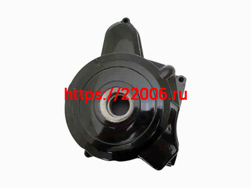 Крышка двигателя левая  ORION-125 генератор 6 катушек черная низкая