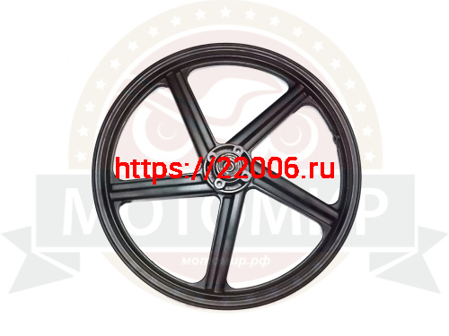Обод 18" передний литой, диск. тормоз 1,6-18 Cobra Crossfire черный (4 отв.) фото 2 Обод 18" передний литой, диск. тормоз 1,6-18 Cobra Crossfire черный (4 отв.) фото 2