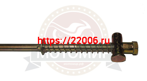 Тяга заднего тормоза Аякс 300/350 задняя в сборе с пружиной и гайкой (980мм)  (S-P59D250) фото 3