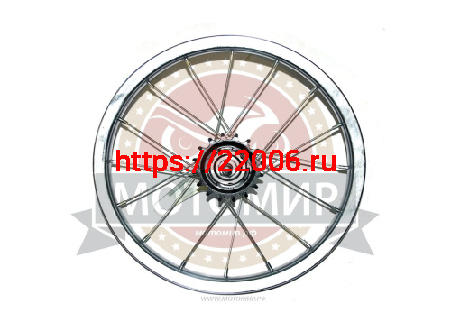 Обод Вело 14" задний, (1 стеночный) хром, тормозная втулка, 1 ск. Обод Вело 14" задний, (1 стеночный) хром, тормозная втулка, 1 ск.