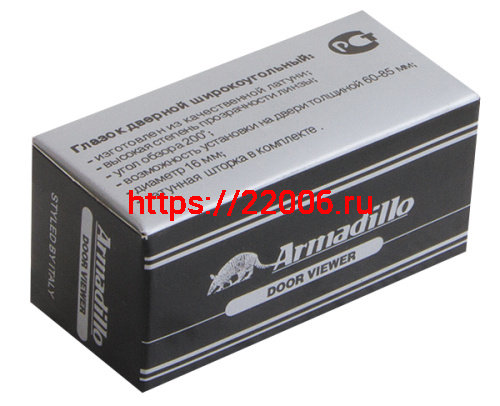 Глазок Armadillo (Армадилло) дверной, стеклянная оптика DVG1, 16/35х60 GP Золото фото 2