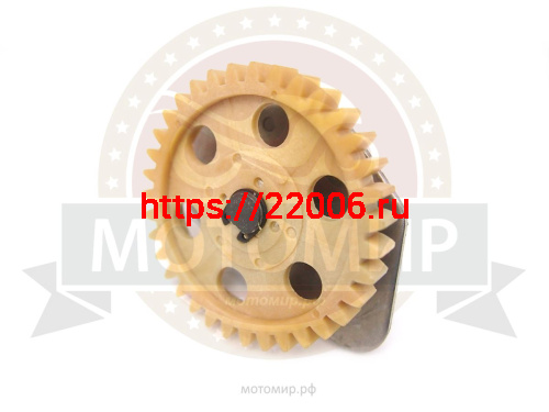 Насос масляный в сборе 2V77F в сборе с шестерней (15100) фото 2