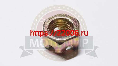Гайка М10*1.25мм, Н=10 мм, h-6 мм. корончатая ,наконечника рулевой тяги, фото 2