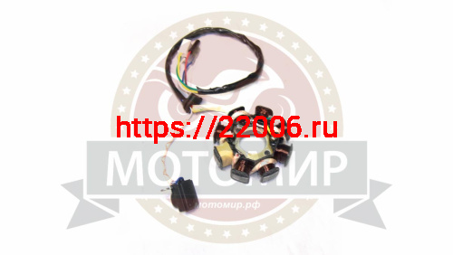 Зажигание 4х т GY6-50, QT-4 голое (без маховика) (cтатор 7+1 катушек 5 пров.)