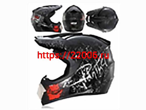 Мотошлем VIRTUE MD-905 Кросс черный с рисунком (S) Мотошлем VIRTUE MD-905 Кросс черный с рисунком (S)