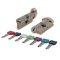 Цилиндровый Punto (Пунто) механизм MaxPro7002Knob80mm(25+10+45) SN никель 7key с вертушкой
